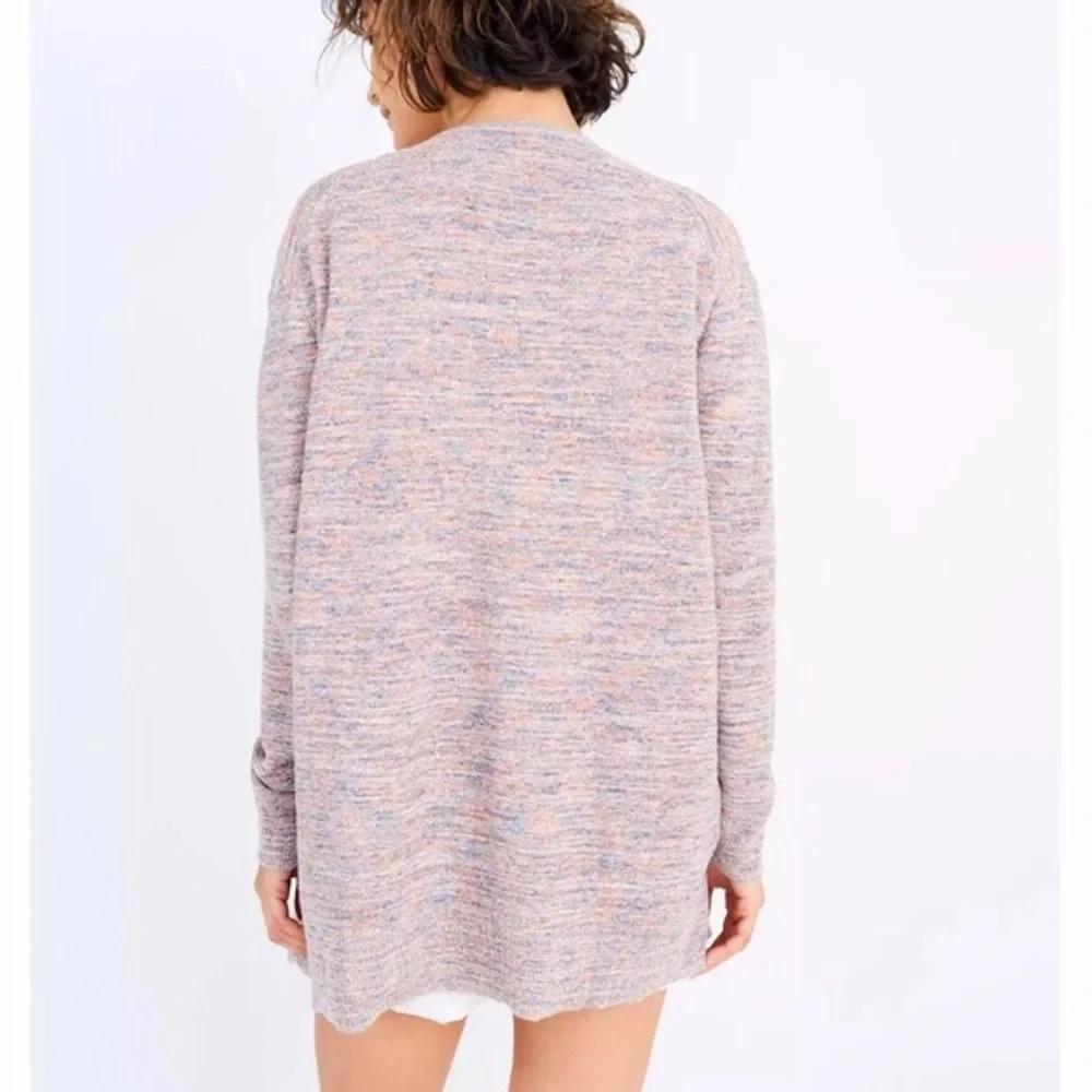 Madewell Summer Ryder Marled Multicolored Open Front Cardigan Size Medium - Picture 4 of 9
